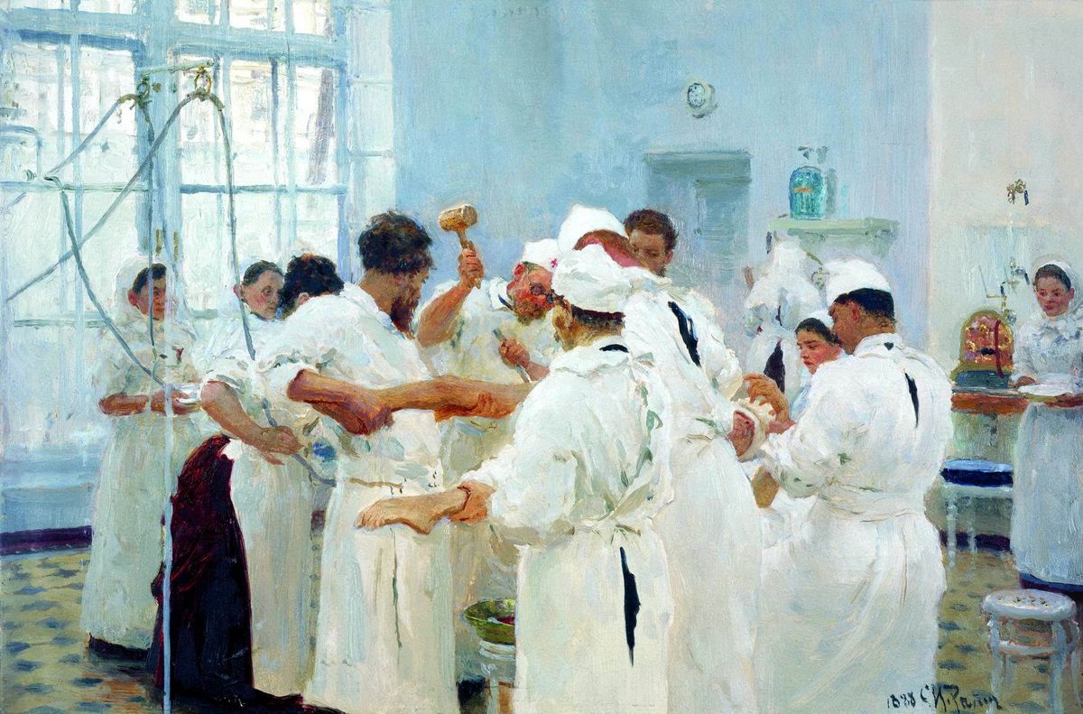 Илья Репин. Павлов в операционном зале. 1888