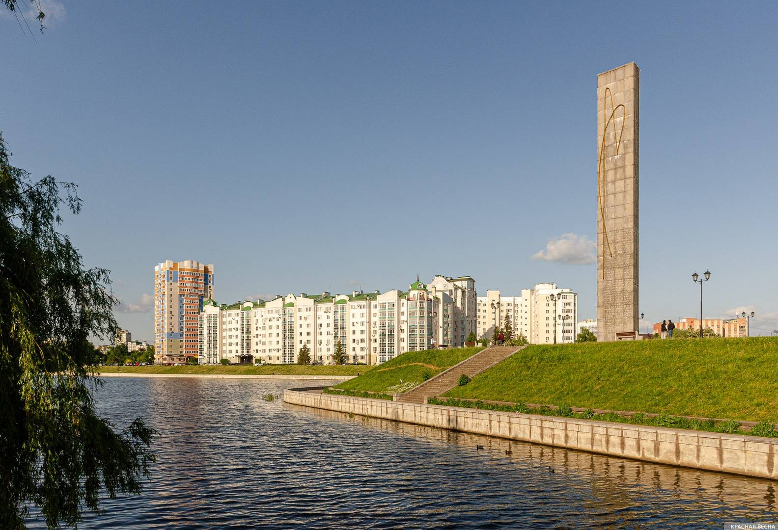 Место слияния рек Орлика и Оки в Орле.