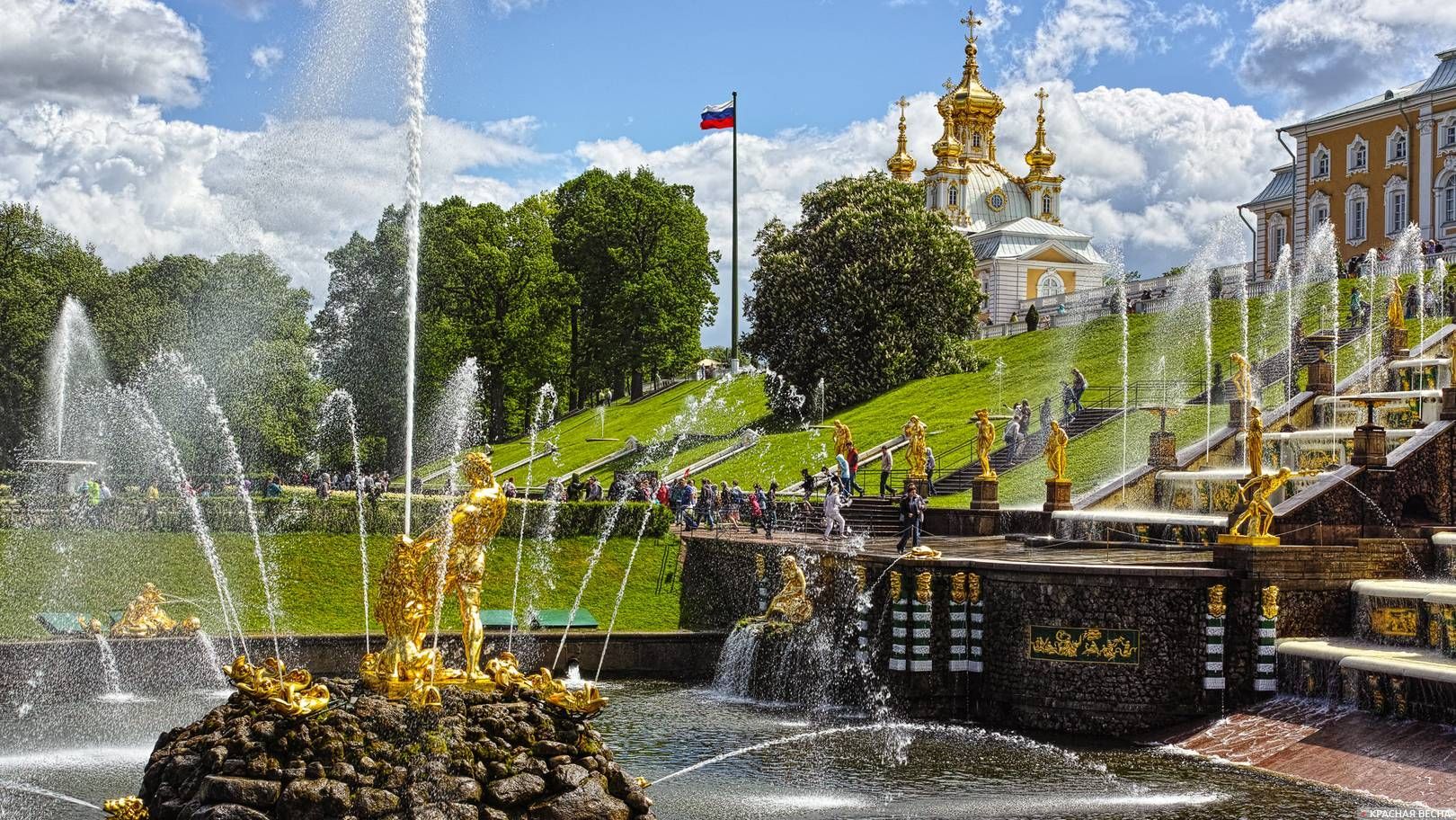 Петергоф. Фонтаны. Санкт-Петербург.