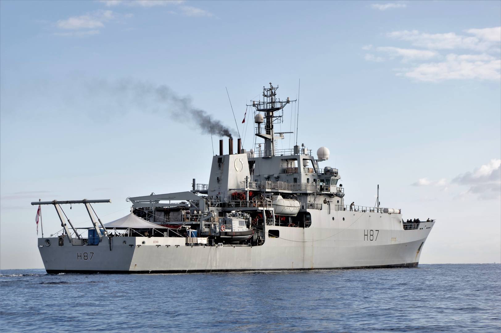 Корабль ВМС Великобритании HMS Echo (H87). 2016 (Фото — Ли Хеммингс)