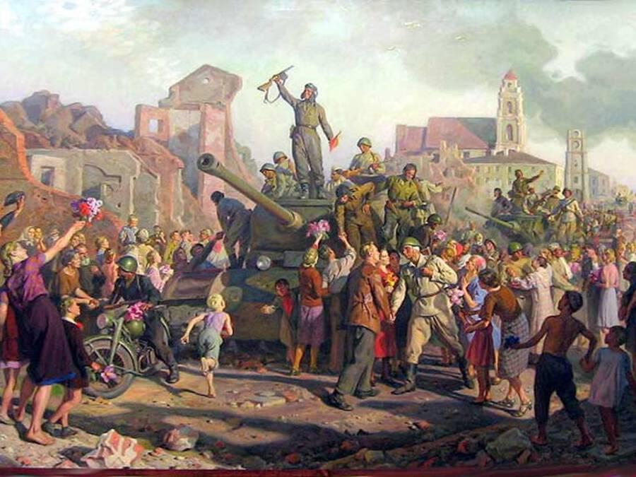 Валентин Волков. Освобождение Минска. 1955