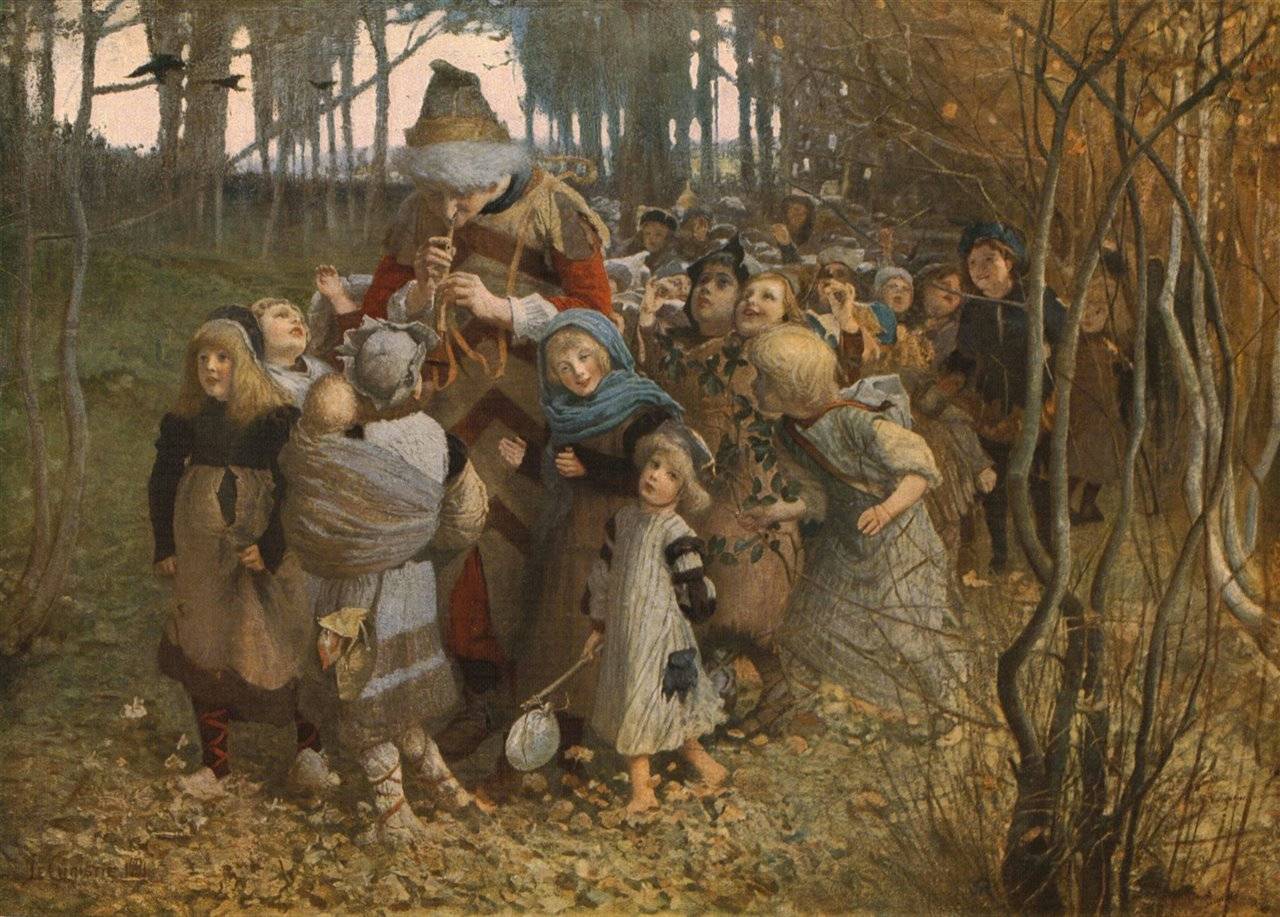 Джеймс Элдер Кристи. Крысолов из Гамельна. 1881