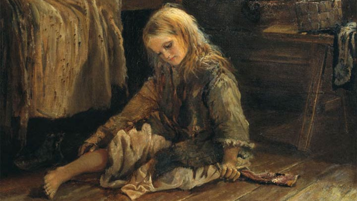 Алексей Корзухин. Девочка. 1877