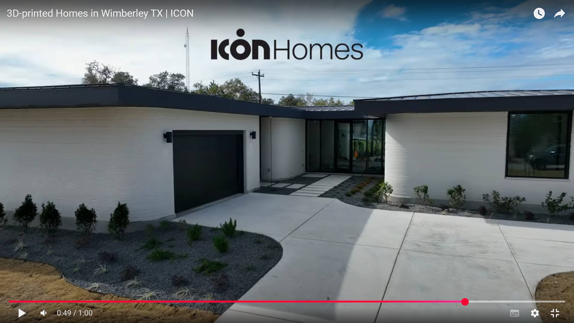 Цитата из видео «3D-printed Homes in Wimberley TX | ICON» пользователя ICON — Building Humanity’s Future, youtube.com