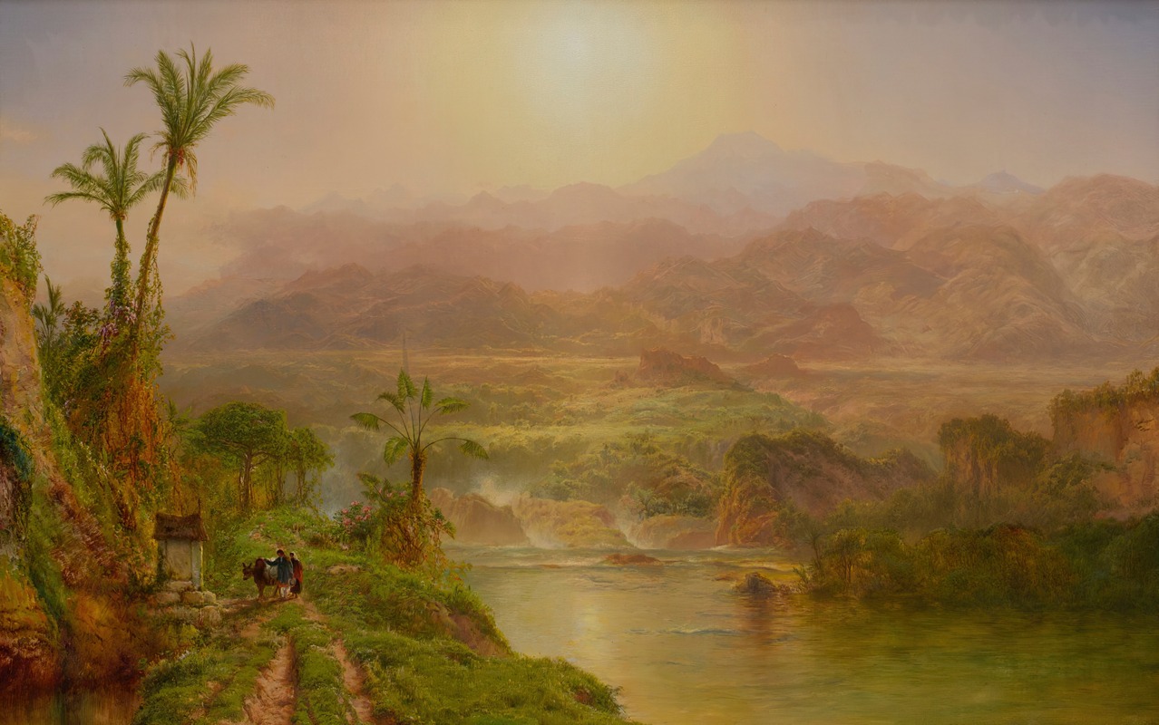 Луи Реми Миньо, Лагуна реки Гуаякиль, Эквадор, 1863