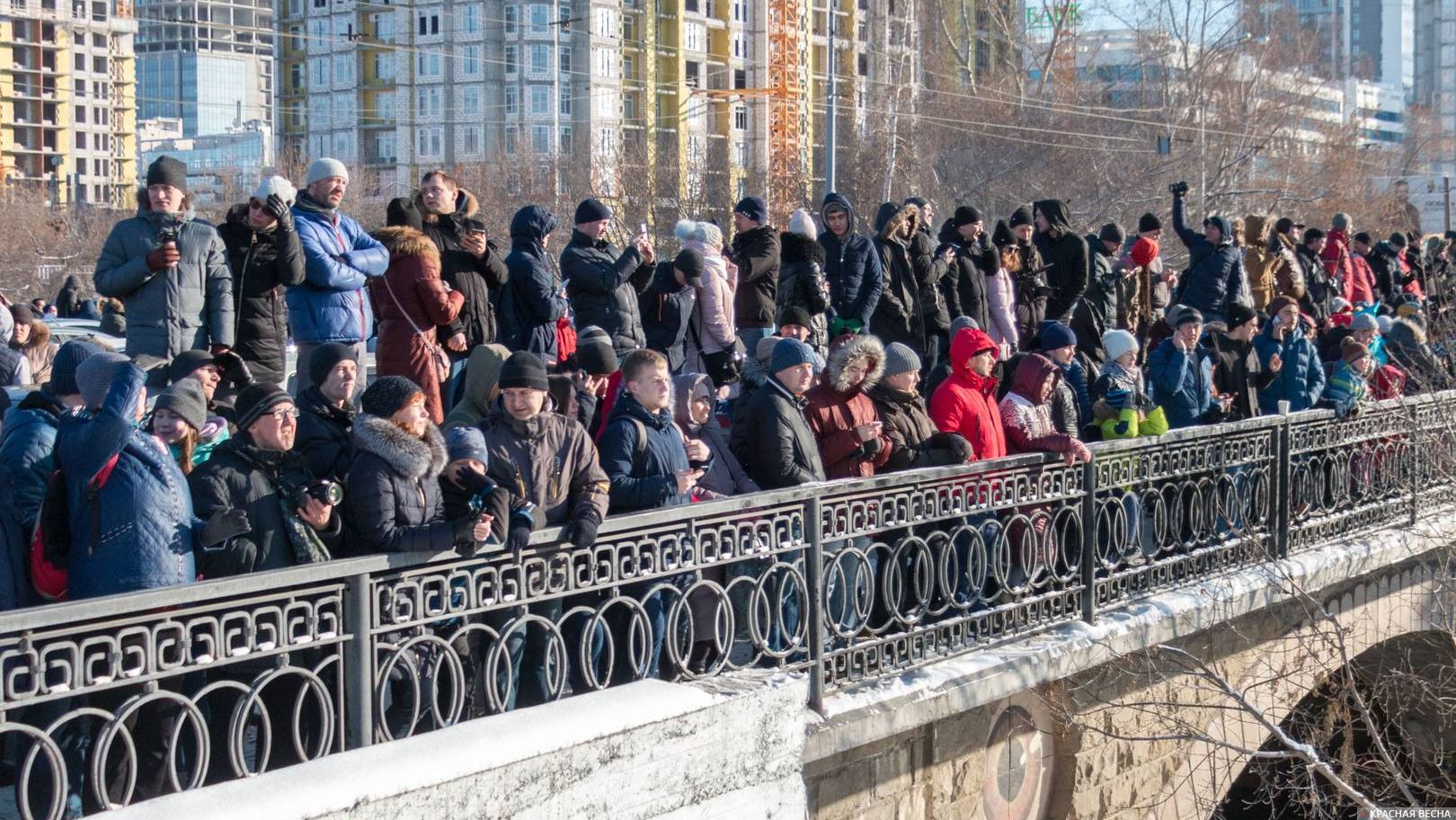 Снос телебашни. Екатеринбург. 24.03.2018