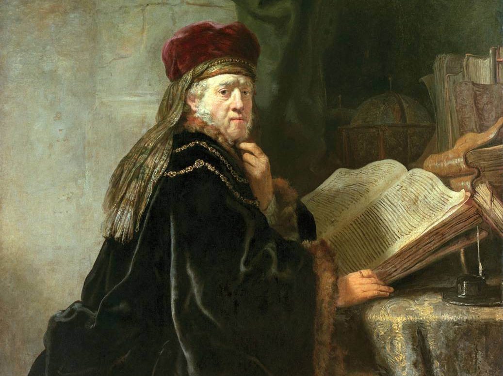Рембрандт Харменс ван Рейн. Ученый в своей студии. 1634