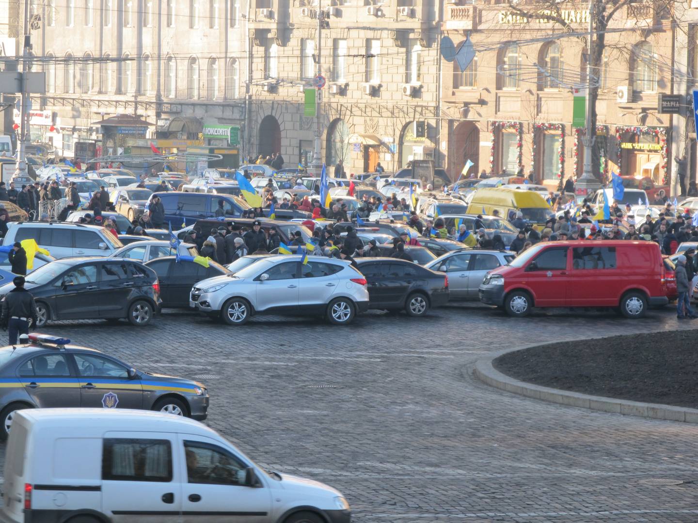 Автомайдан в Киеве 