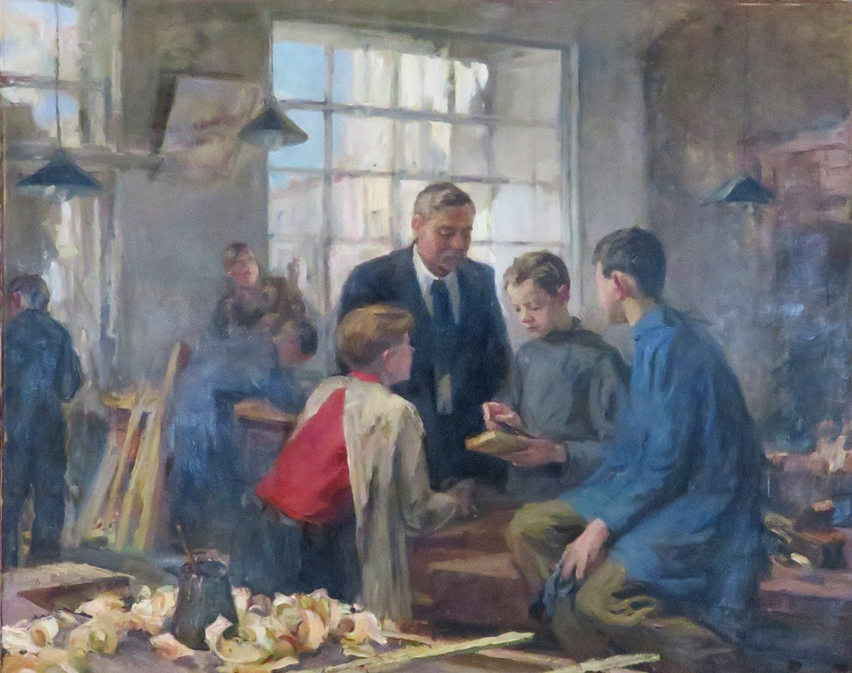 Н. Постникова. Ремесленники. 1947