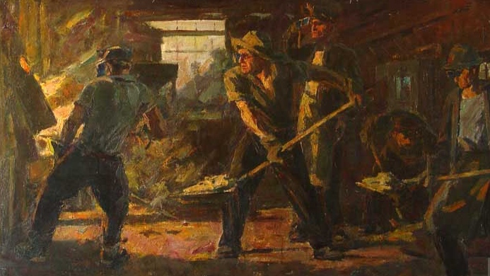 Игорь Рубинский. Сталевары. 1952.