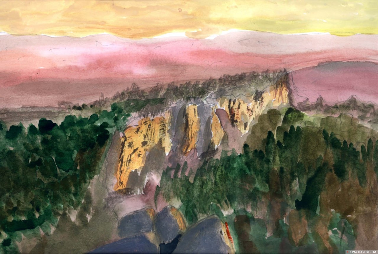 Аракульский Шихан (Урал), детский рисунок