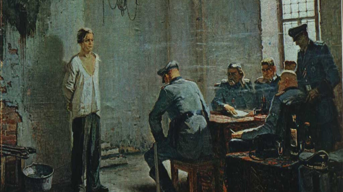Михаил Поплавский. Олег Кошевой на допросе (фрагмент)