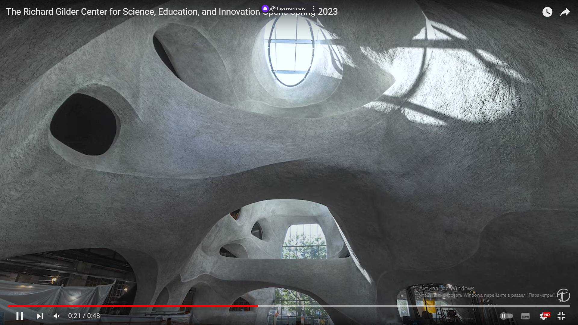 Цитата из видео «The Richard Gilder Center for Science, Education, and Innovation Opens Spring 2023» пользователя American Museum of Natural History, youtube.com