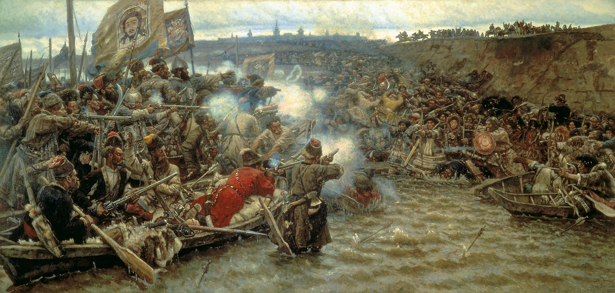 Василий Суриков. Покорение Сибири Ермаком. 1895