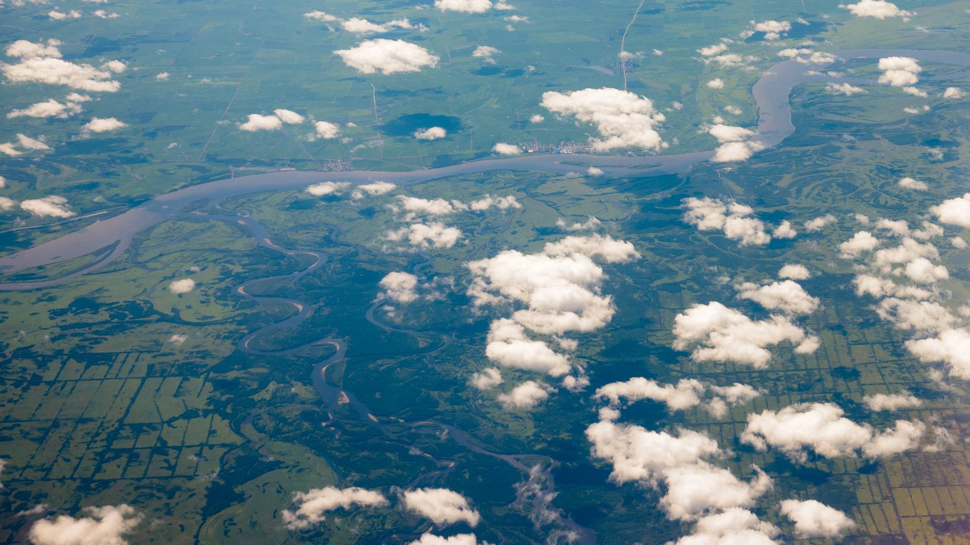 Пограничная река Уссури, Хабаровский край.