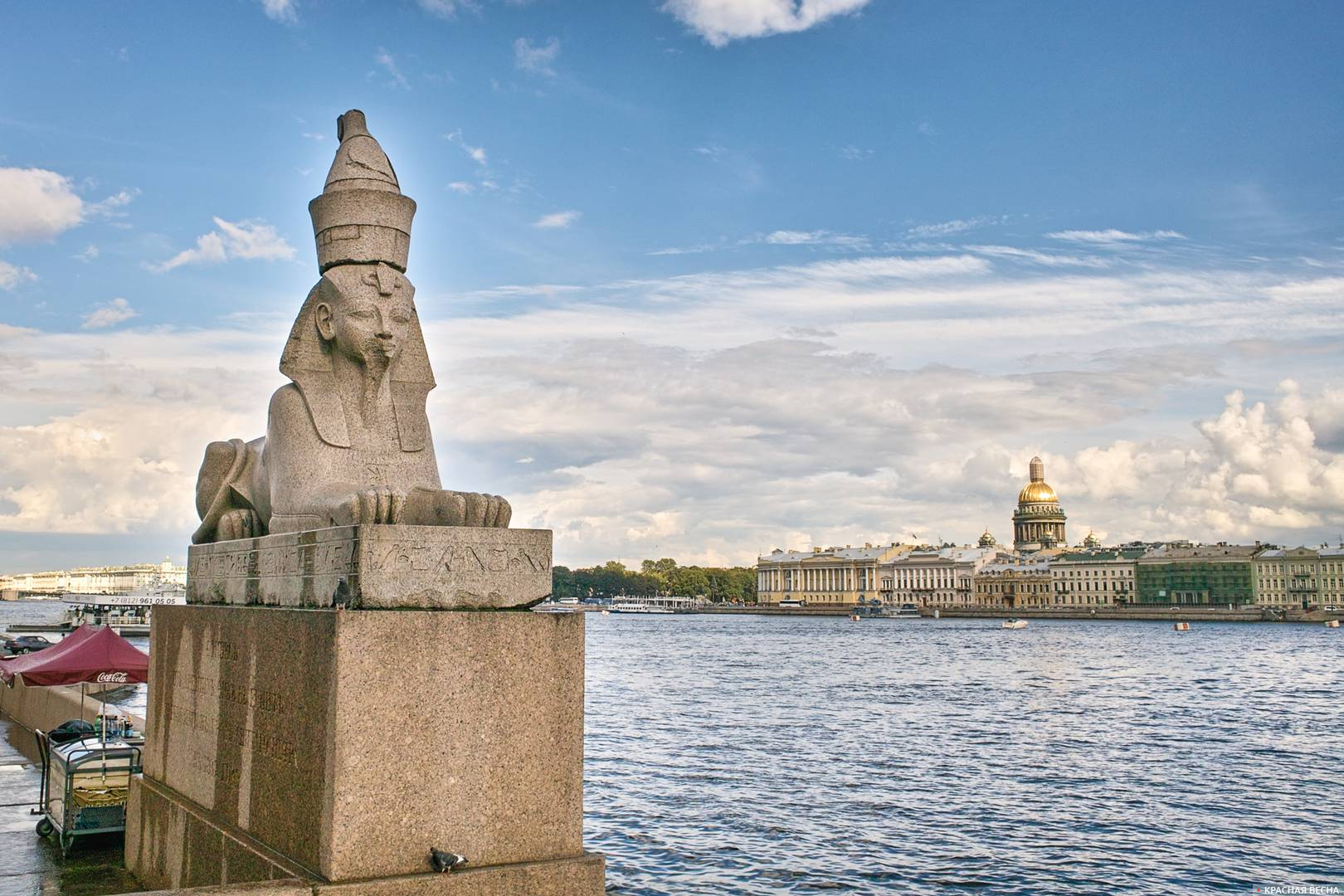 Сфинкс. Большая Нева. Санкт-Петербург.