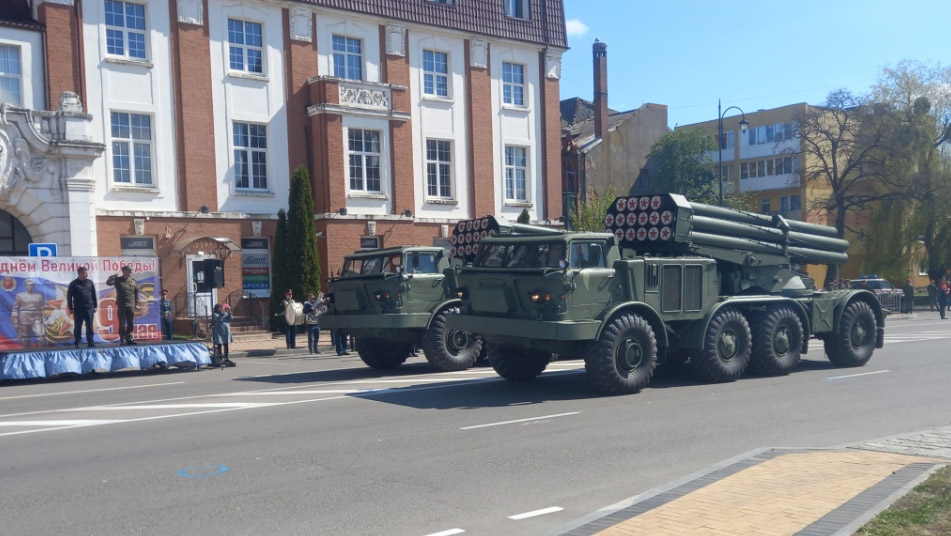 Военнослужащие армейского корпуса Балтийского флота провели генеральную репетицию Парада Победы