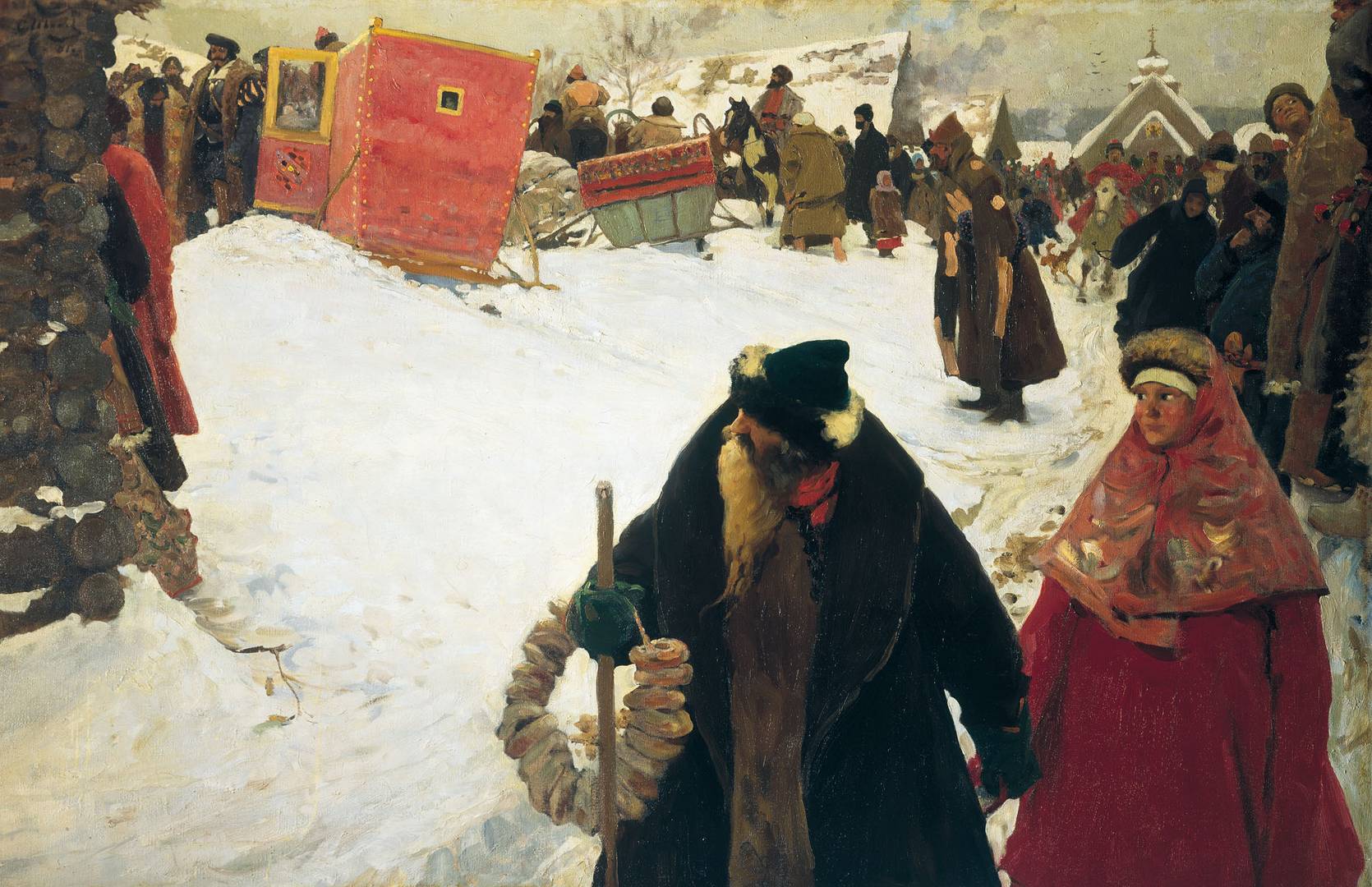 Иванов Сергей. Приезд иностранцев. XVII век. 1901