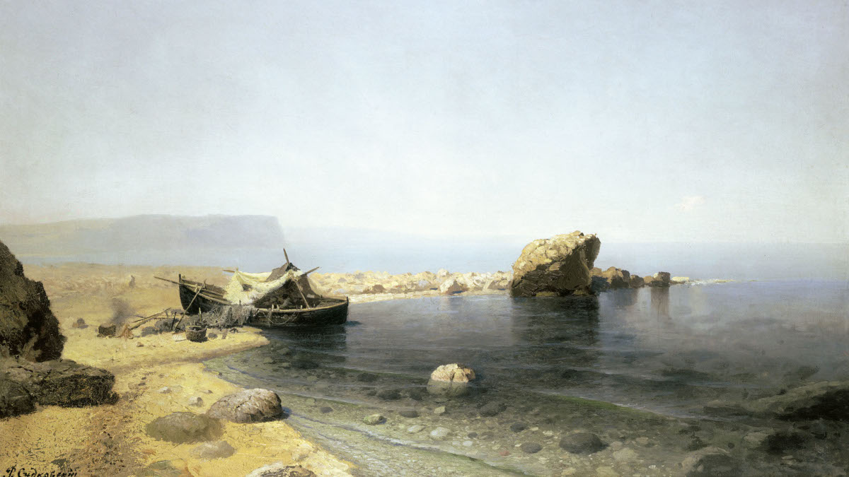 Руфин Судковский. Прозрачная вода (фрагмент). 1879