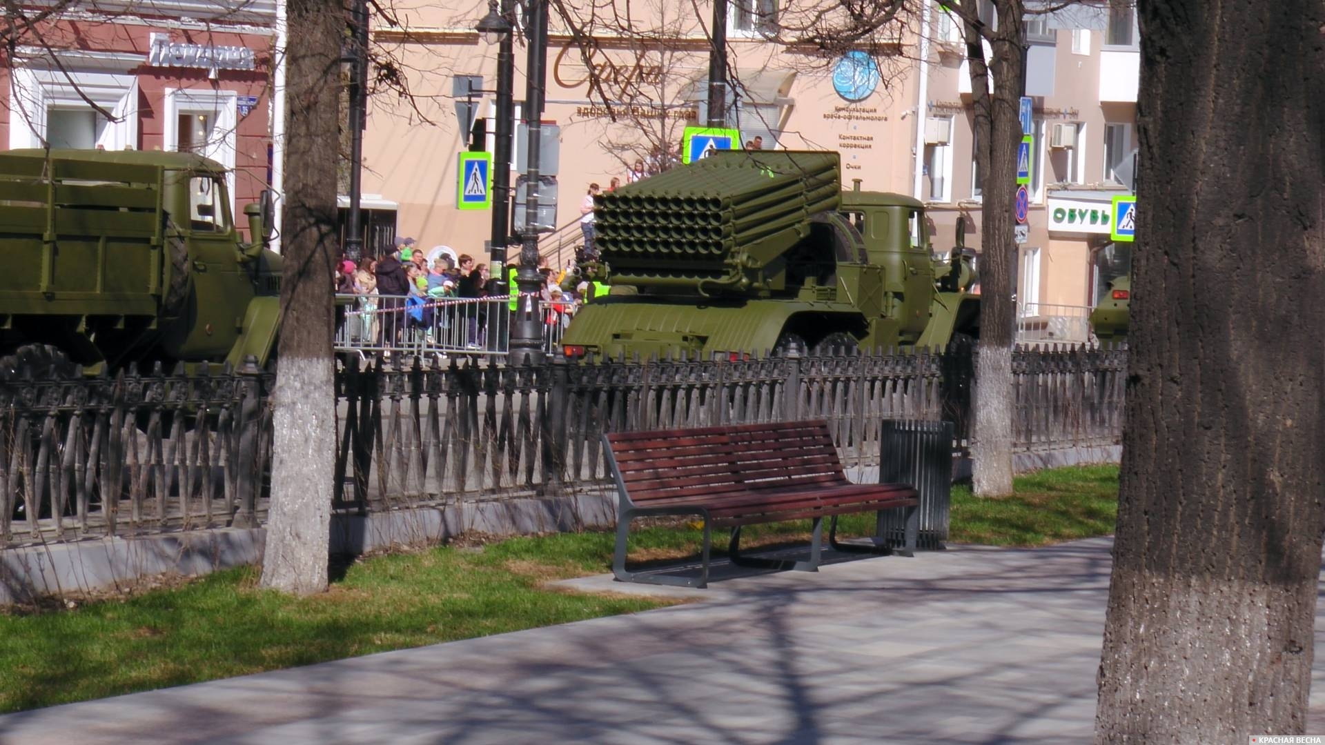 Техника готовится к параду Победы.