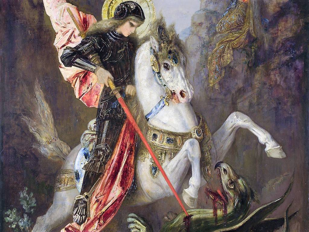 Гюстав Моро «Святой Георгий и дракон» 1870–1889 гг.