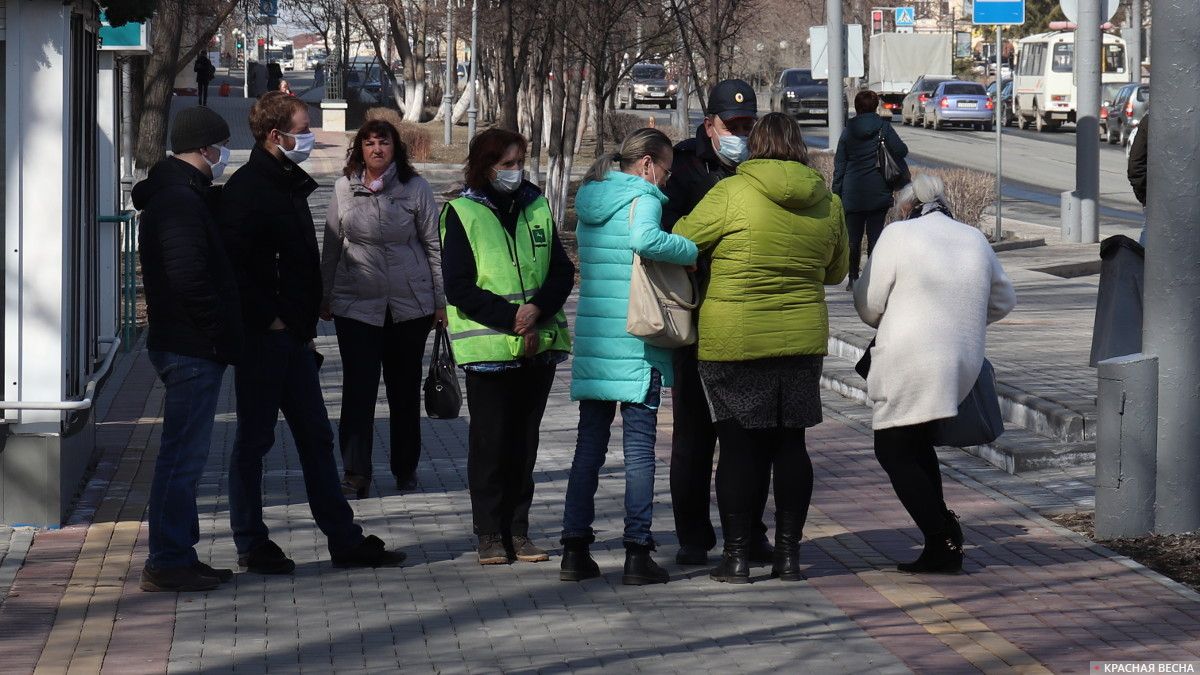 Полицейская проверка соблюдения режима самоизоляции