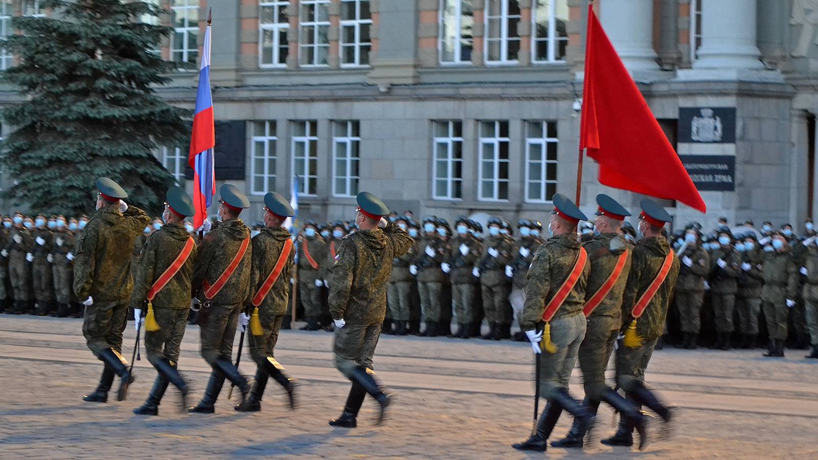 Репетиция парада Победы в Екатеринбурге