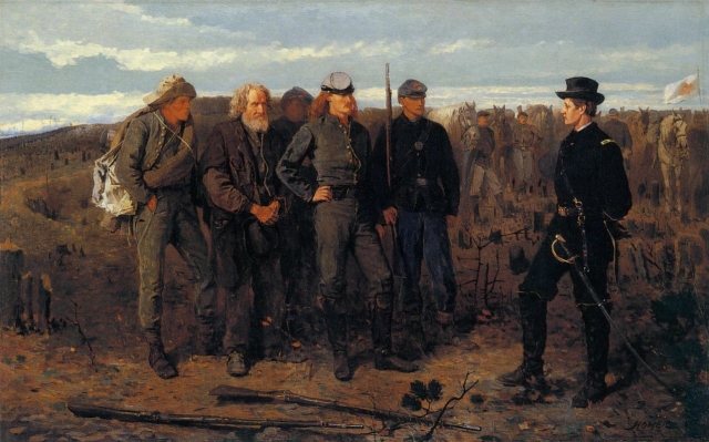 Уинслоу Хомер. Пленные с фронта. 1866