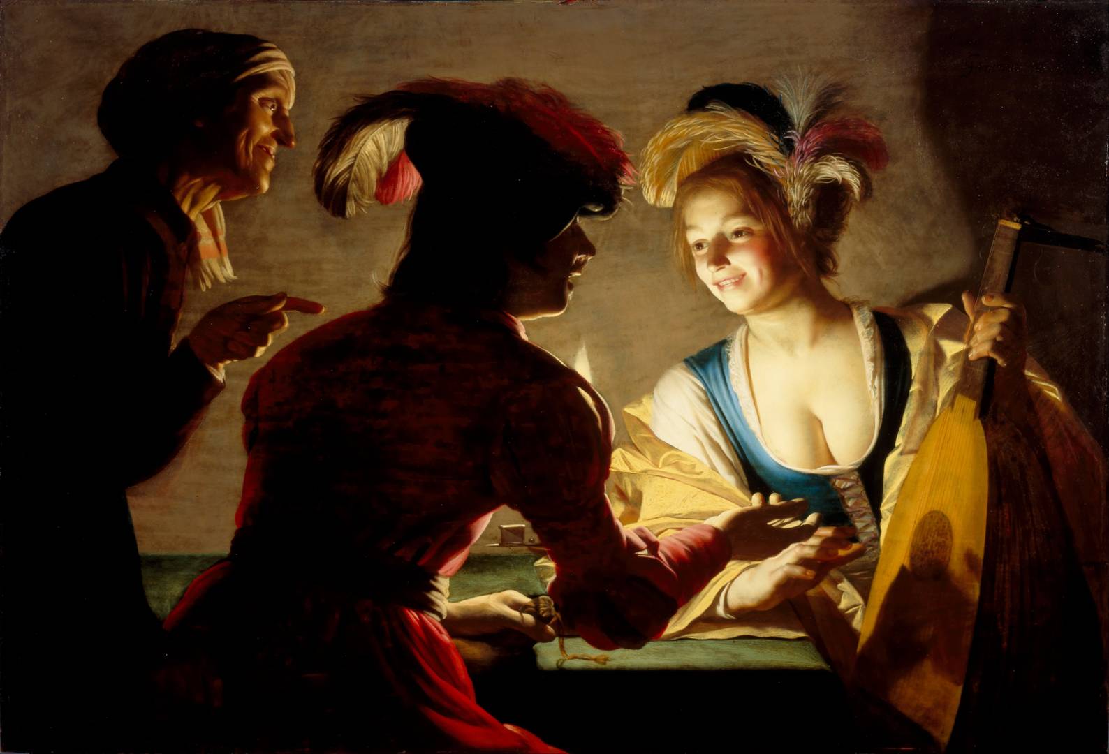 Геррит ван Хонтхорст. Сводница. 1625