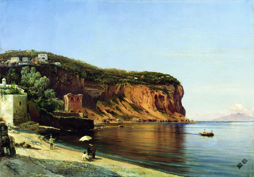 А. П. Боголюбов. Берег Вико. 1855