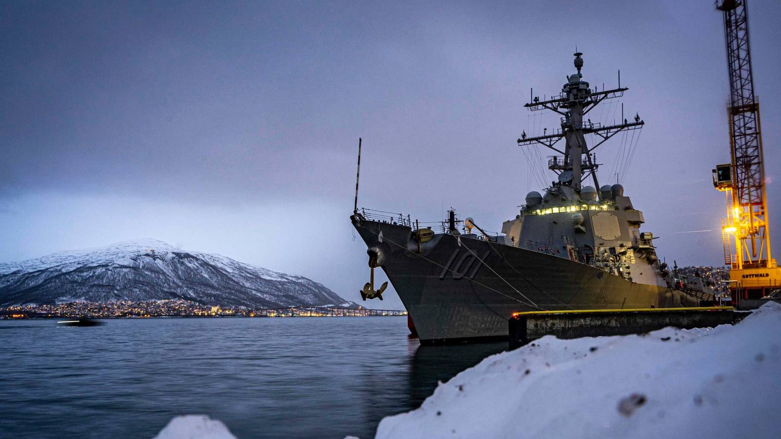 USS Gridley. Норвегия