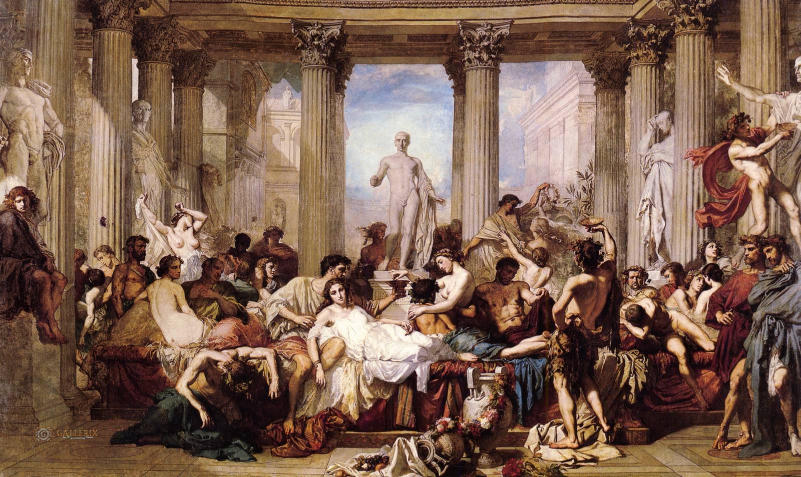 Тома Кутюр. Римляне эпохи упадка. 1847