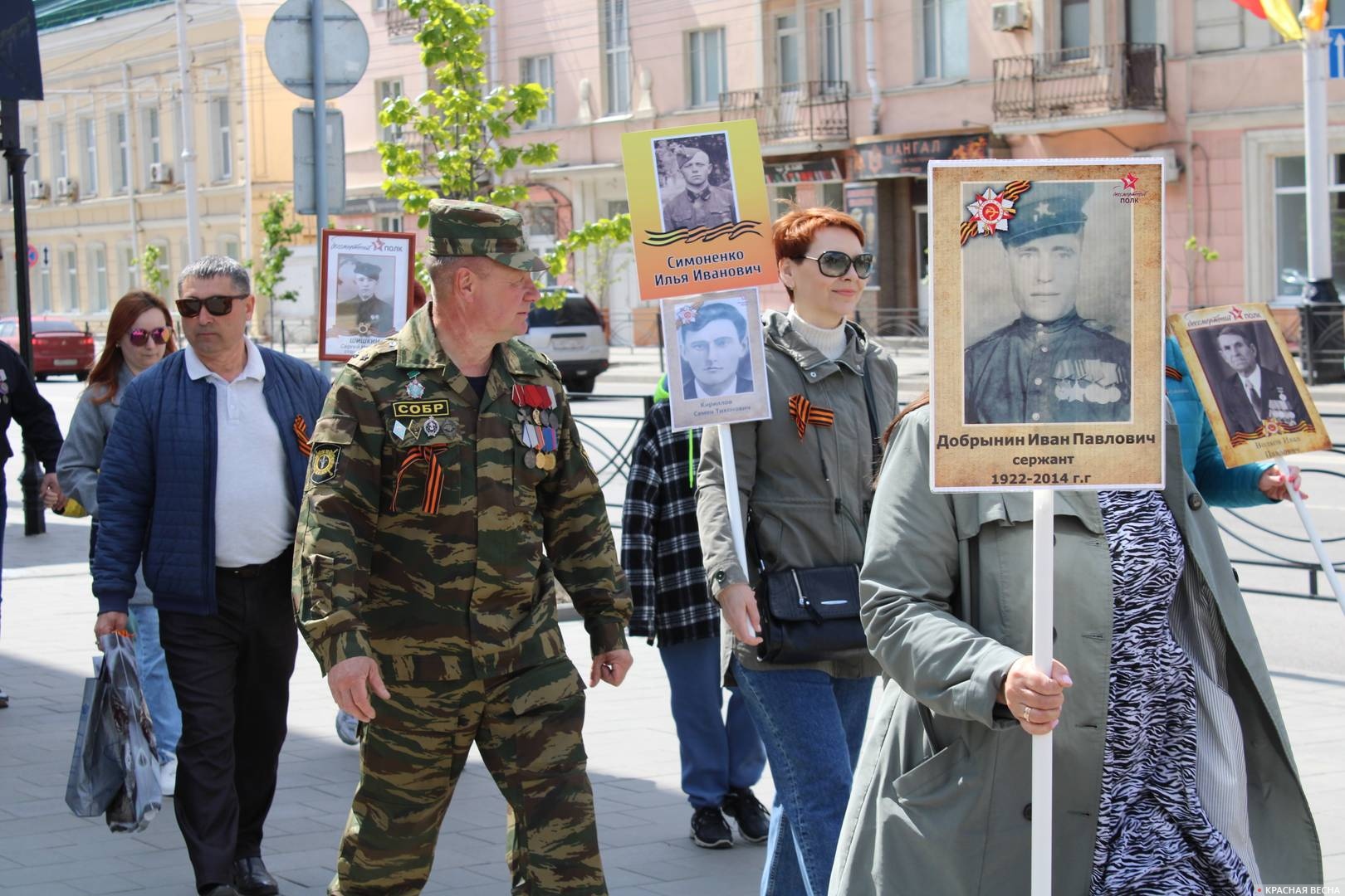 Стихийный «Бессмертный полк» в Тамбове