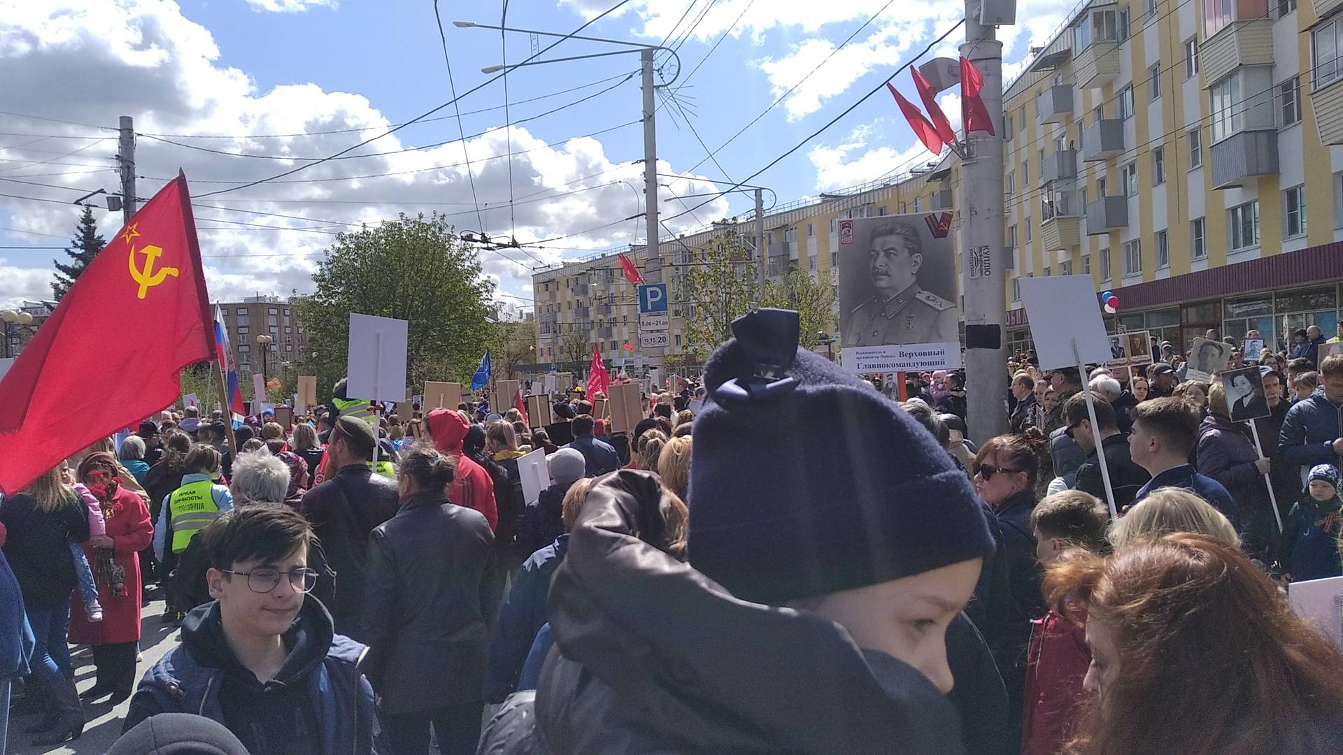 Окончание шествия «Бессмертного полка» в Калуге