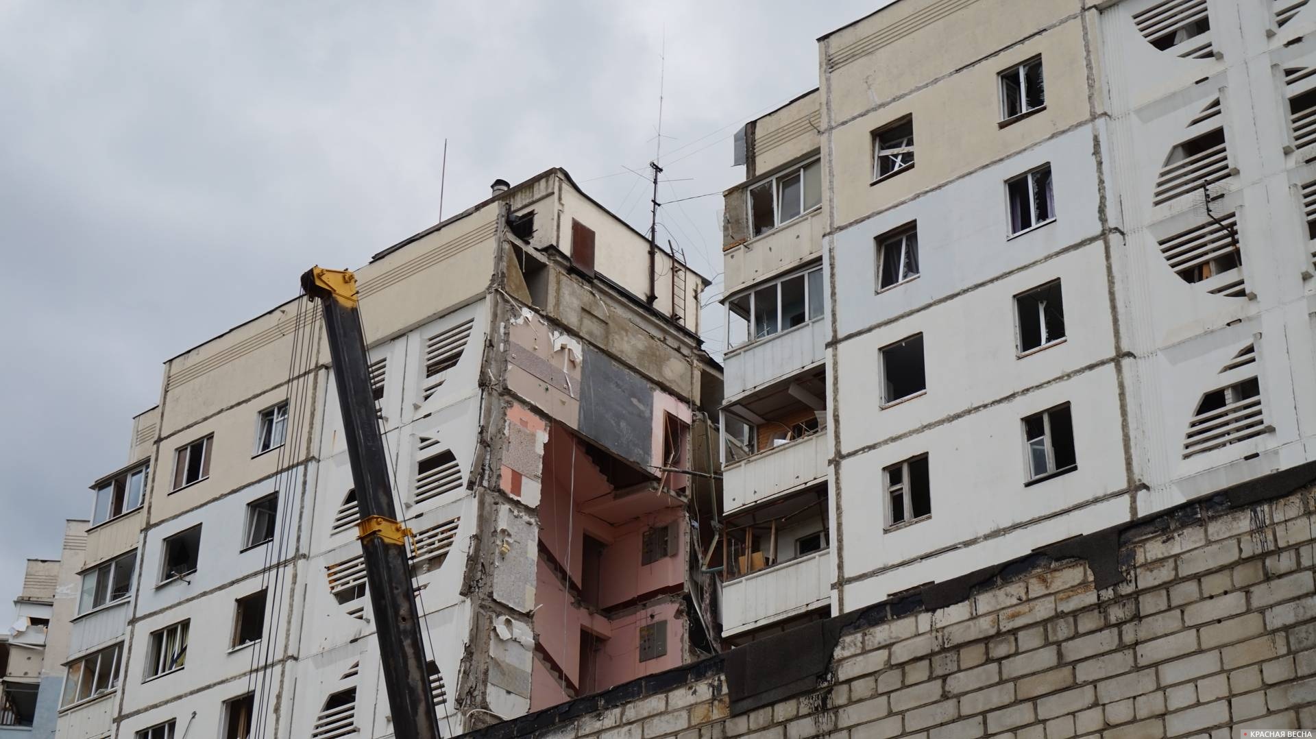 Обрушившийся дом в Белгороде