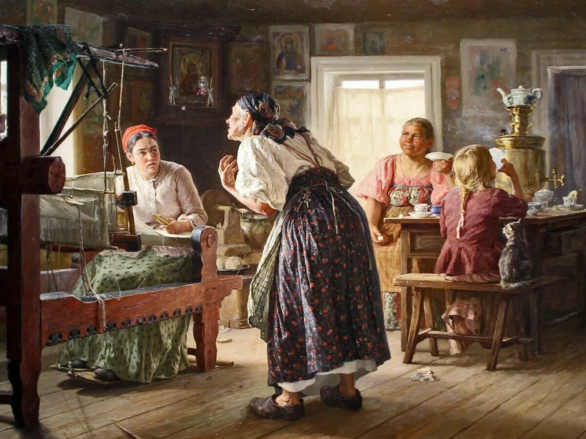 Василий Максимов. Лихая свекровь. 1893