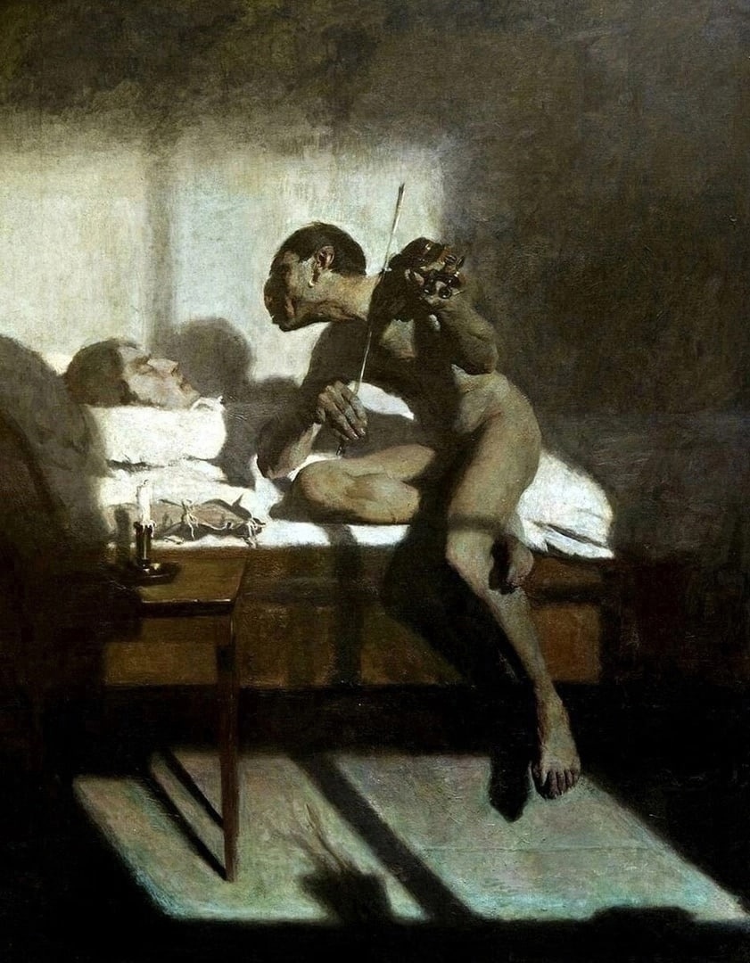 Эдвард Окунь. Смерть Паганини. 1898