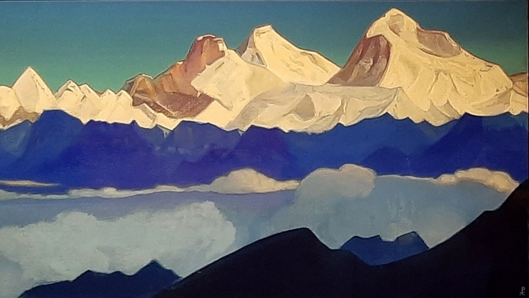 Николай Рерих. Эверест (фрагмент). 1935