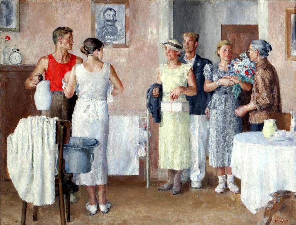 В. А. Васильев. Сын родился. 1937