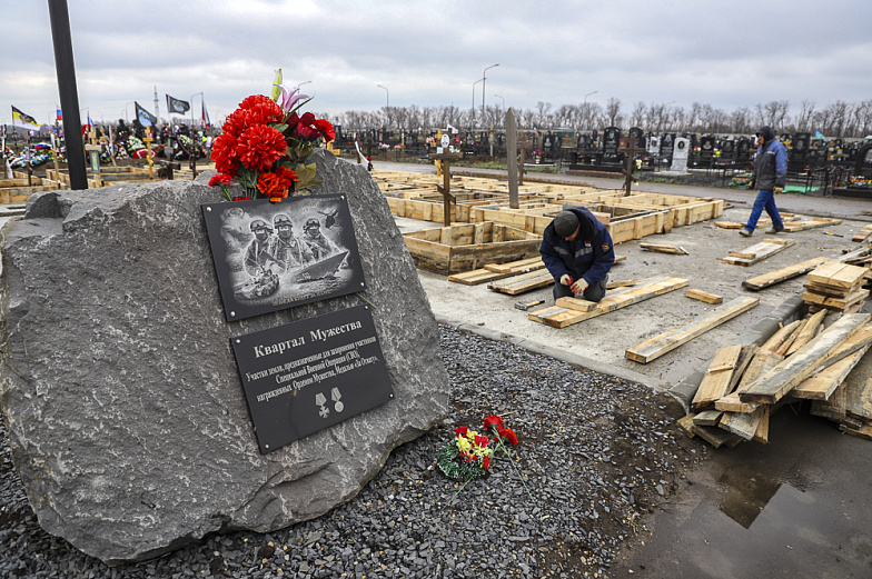 Квартал Мужества, где хоронят воинов СВО. Ростов-на-Дону, Северное кладбище, Аллея Героев