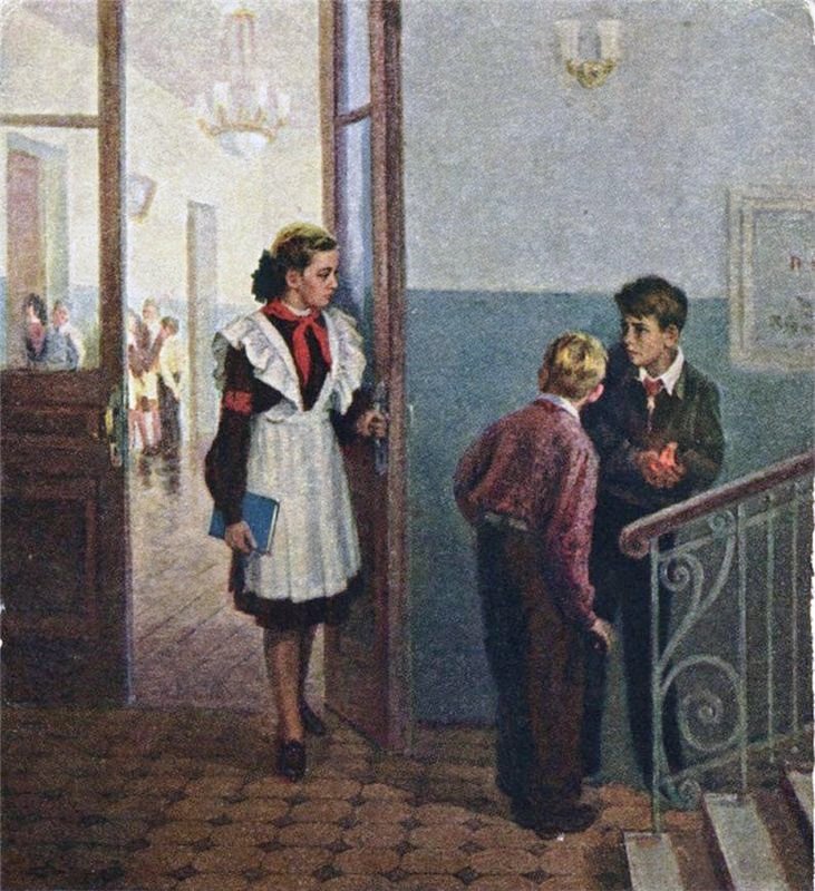 А. Я. Леликов. Попались! 1955.