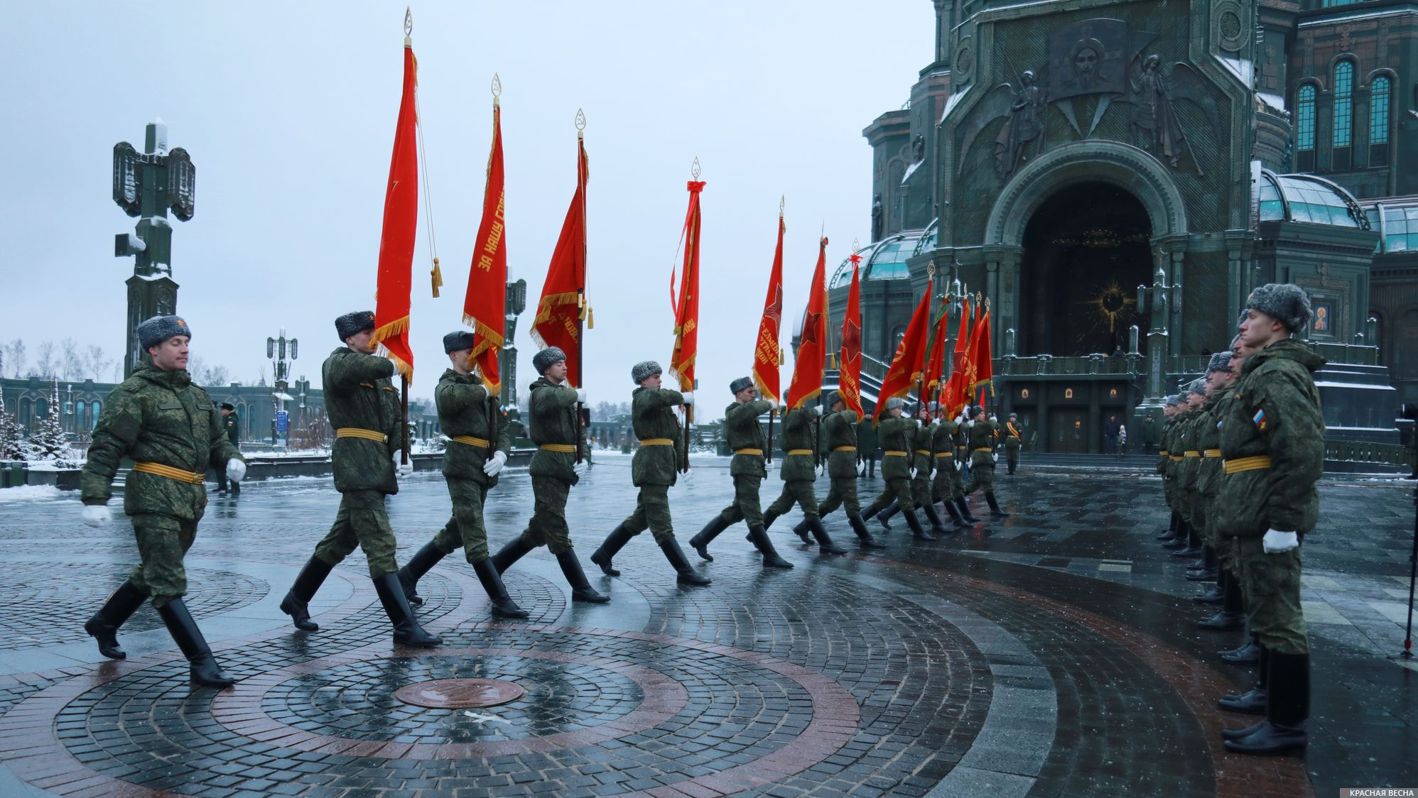 Передача знамен ЗВО