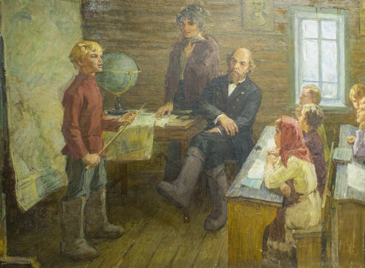 Владимир Маковский. В сельской школе. 1883