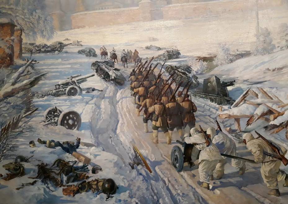 Василий Яковлев.Бой под стрелецкой слободой.1942 г.