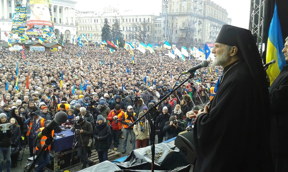 Борис Гудзяк на майдане