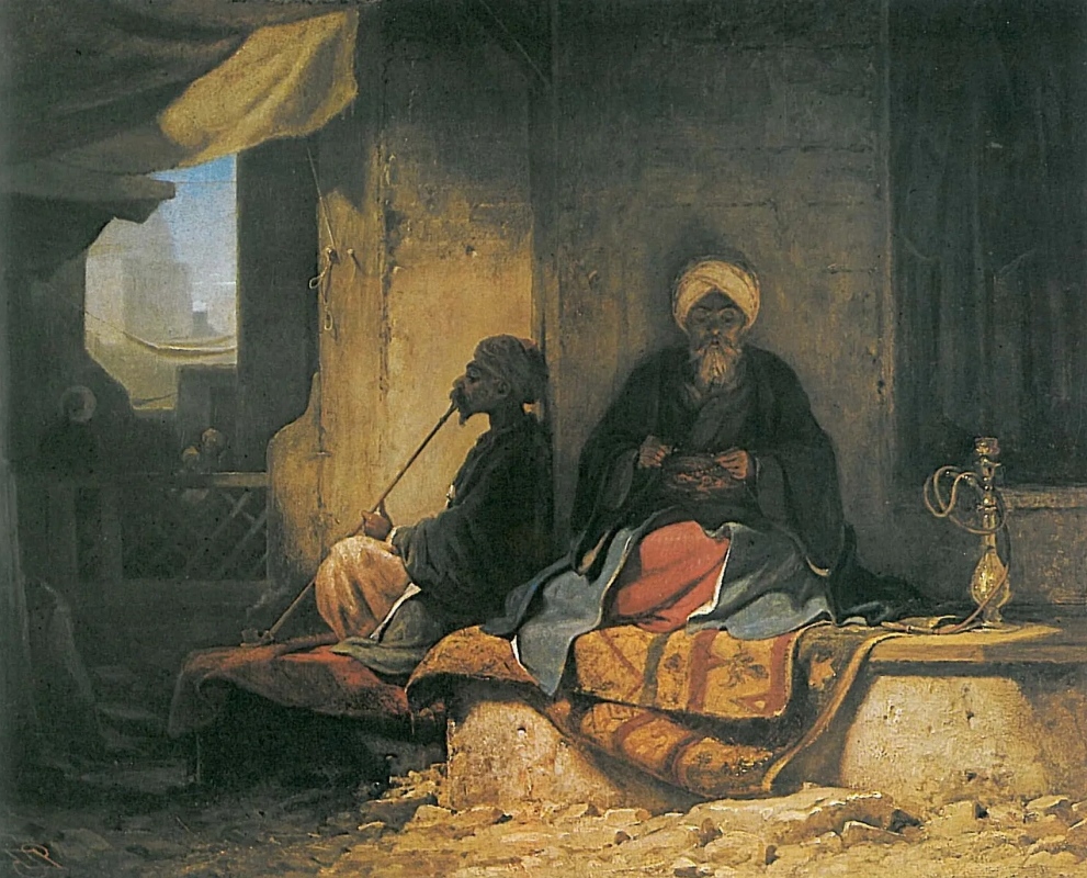 Карл Шпицвег. На турецком базаре. 1860