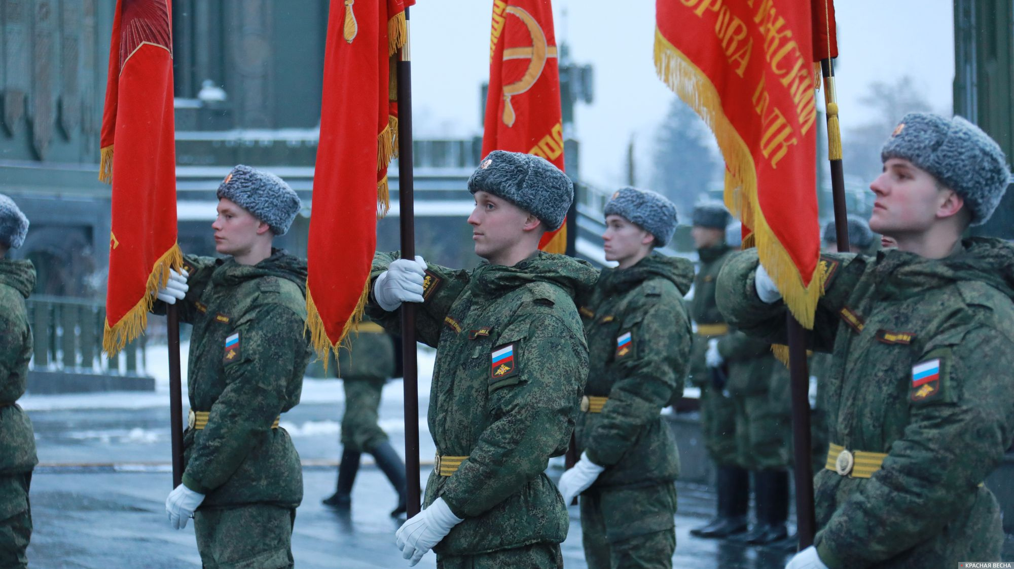 Передача знамен ЗВО 