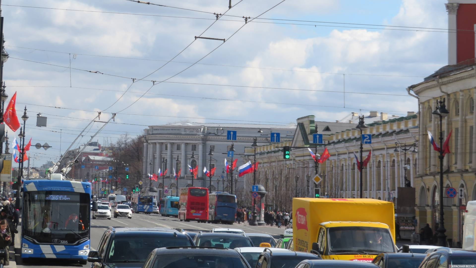 Петербург, Невский проспект на 1 Мая