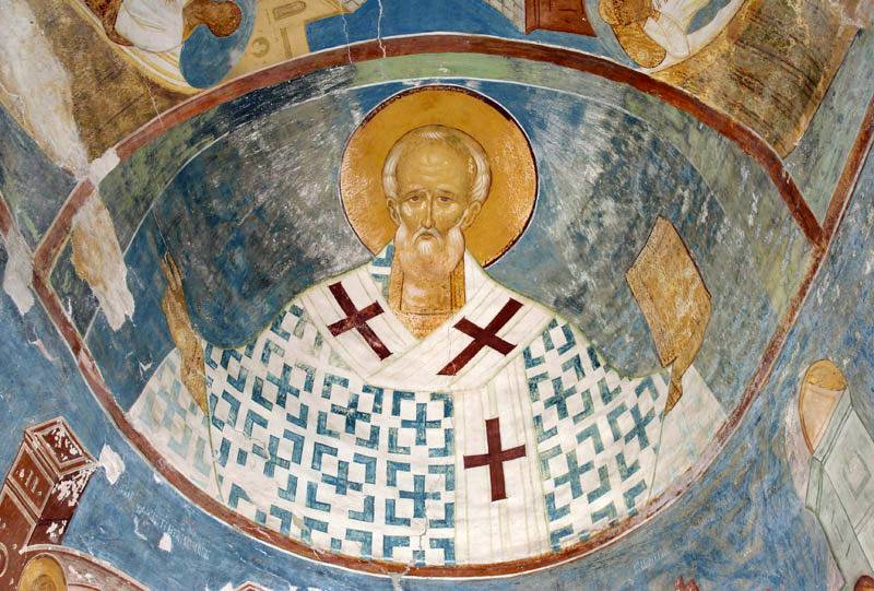 Стенопись Дионисия. Святитель Николай Чудотворец. 1502