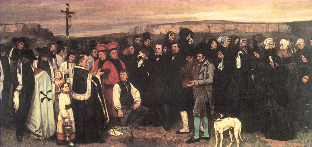 Гюстав Курбе. Похороны в Орнане. 1850